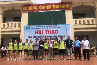Trường THPT Đắk Glong tham gia giải bóng chuyền nữ Ngành Giáo dục huyện chào mừng 40 năm ngày Nhà giáo Việt Nam 20/11