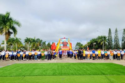 LIÊN QUÂN HAI TRƯỜNG THPT-PTDTNT THAM DỰ ĐẠI HỘI TDTT XÃ QUẢNG KHÊ