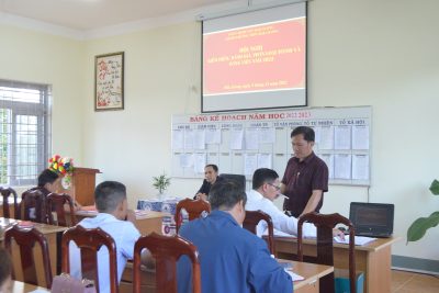 Chi bộ Trường THPT Đắk Glong tổ chức Hội nghị đánh giá, xếp loại TCCS đảng và đảng viên năm 2022.