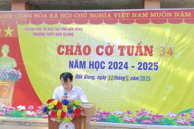Sinh hoạt dưới cờ tuần 34