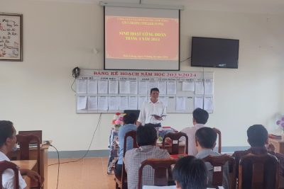 Công đoàn trường THPT Đắk Glong tổ chức sinh hoạt quý I năm 2024.