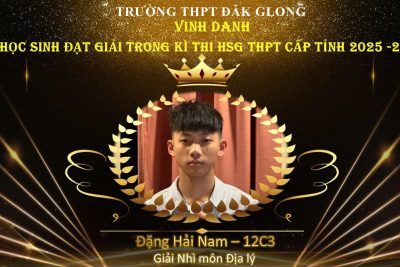 VINH DANH HSG CẤP TỈNH NĂM HỌC 2025 – 2026