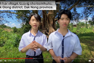 Bài dự thi Nguyễn Tuấn Kiệt (12A1) và Nguyễn Việt Đức (10A1) -The sacred tree