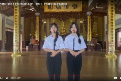 Bài dự thi Hoàng Kim Ngân 10A1 + Hà Khánh Linh – 10A1 – Phap Hoa Pagoda